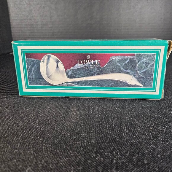 Vintage Towle Company Silver Plated Copenhagen Ladle In Box Excellent Condition - Picture 4 of 7